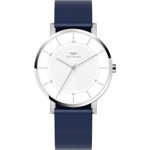 BRIGADA Men's blue Minimalist Simple Business Casual Quartz Waterproof  Watch